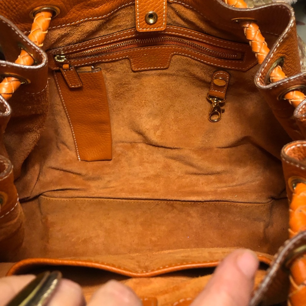 Anya Hindmarch of London! Gorgeous Orange Leather Shoulder Bag - Picture 9 of 16